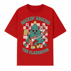 Rockin' Around the Classroom Christmas Tree Shirt | Fun Holiday T-Shirt for Teachers & Students | Music Theme Design - T-shirt 1758093361947.jpg