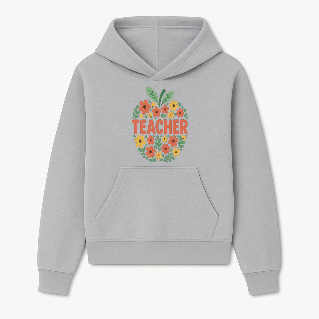 Floral Teacher Appreciation Wall Art Print, Cute Teacher Gift, Colorful Classroom Decor, Inspirational Teacher Sign, Spring Design - Hoodie 1758093362119.jpg