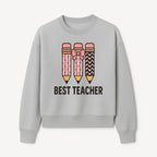 Best Teacher Pencil Design Tee - Cute Teacher Gift, Education Apparel, School Appreciation, Creative Classroom Style - Sweatshirt 1758093362205.jpg