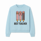 Best Teacher Pencil Design Tee - Cute Teacher Gift, Education Apparel, School Appreciation, Creative Classroom Style - Sweatshirt 1758093362355.jpg