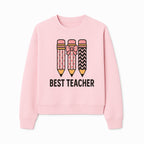 Best Teacher Pencil Design Tee - Cute Teacher Gift, Education Apparel, School Appreciation, Creative Classroom Style - Sweatshirt 1758093362522.jpg