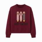Best Teacher Pencil Design Tee - Cute Teacher Gift, Education Apparel, School Appreciation, Creative Classroom Style - Sweatshirt 1758093362703.jpg