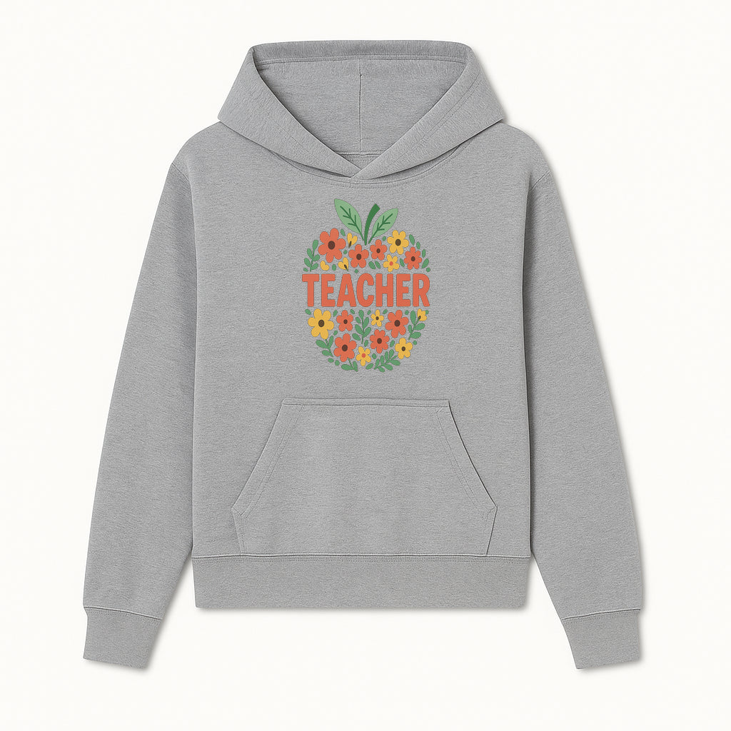 Floral Teacher Appreciation Wall Art Print, Cute Teacher Gift, Colorful Classroom Decor, Inspirational Teacher Sign, Spring Design - Hoodie 1758093362768.jpg