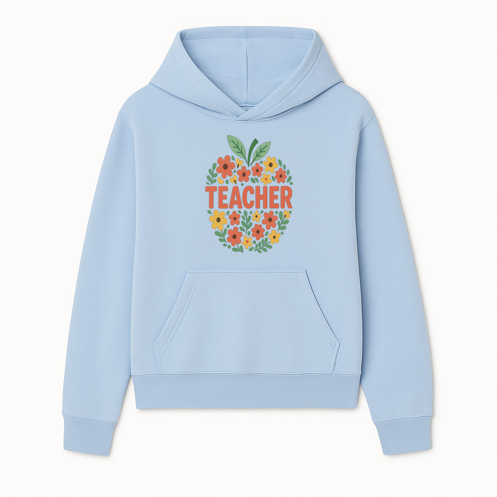 Floral Teacher Appreciation Wall Art Print, Cute Teacher Gift, Colorful Classroom Decor, Inspirational Teacher Sign, Spring Design - Hoodie 1758093362964.jpg
