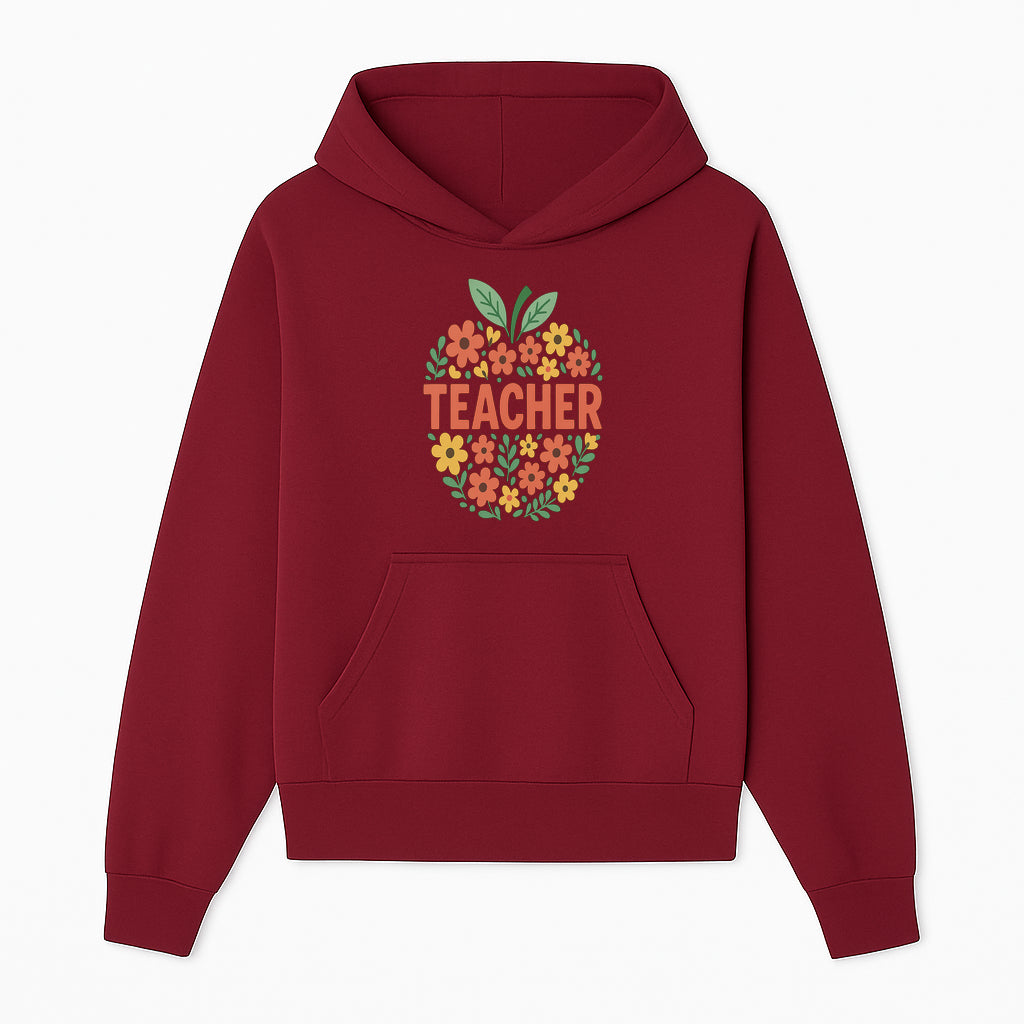 Floral Teacher Appreciation Wall Art Print, Cute Teacher Gift, Colorful Classroom Decor, Inspirational Teacher Sign, Spring Design - Hoodie 1758093363330.jpg