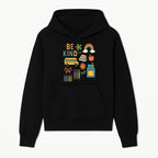 Be Kind Back to School Art Print with Rainbow, Flower, Bus, Crayons, Books, Apple - Classroom Decor for Kids - Hoodie 1758093363498.jpg