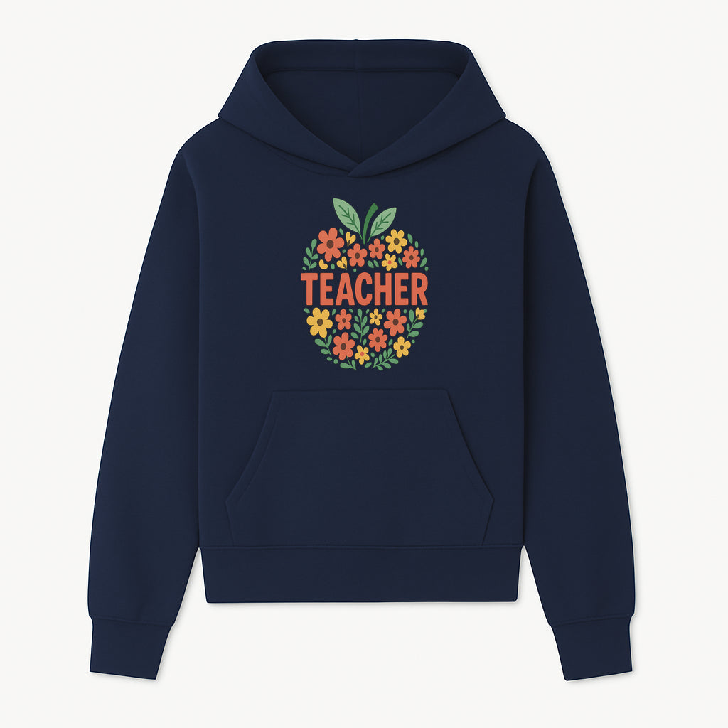 Floral Teacher Appreciation Wall Art Print, Cute Teacher Gift, Colorful Classroom Decor, Inspirational Teacher Sign, Spring Design - Hoodie 1758093363514.jpg