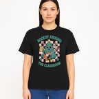 Rockin' Around the Classroom Christmas Tree Shirt | Fun Holiday T-Shirt for Teachers & Students | Music Theme Design - T-shirt 1758093363707.jpg