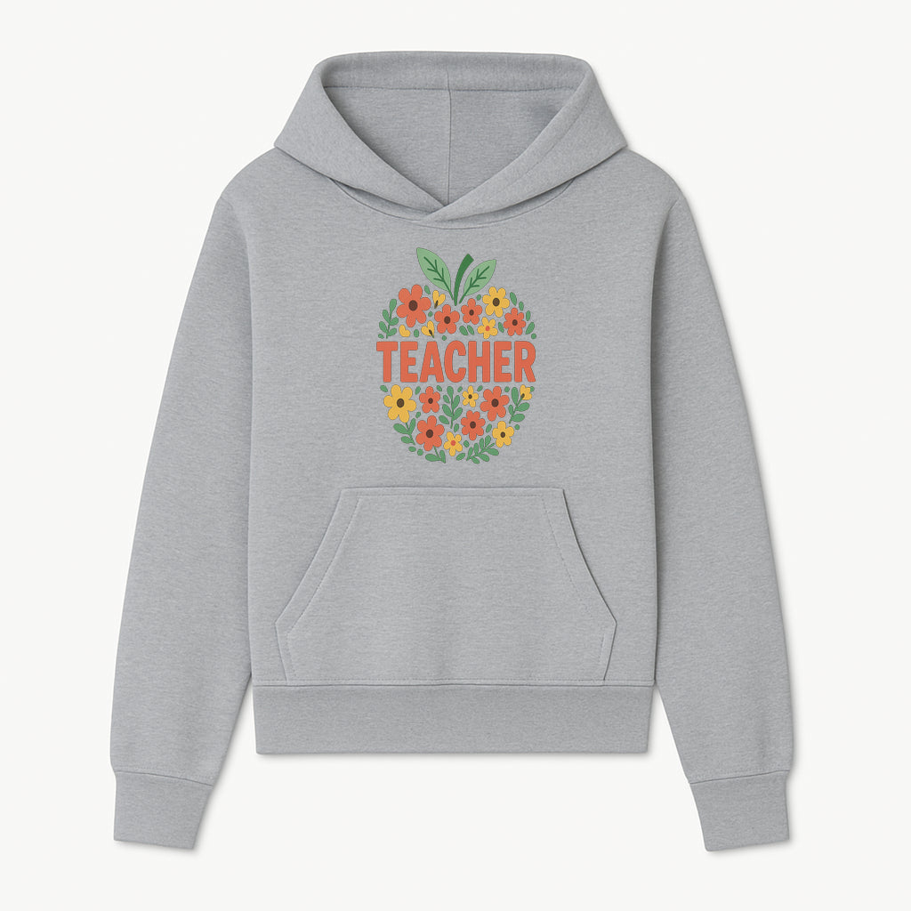 Floral Teacher Appreciation Wall Art Print, Cute Teacher Gift, Colorful Classroom Decor, Inspirational Teacher Sign, Spring Design - Hoodie 1758093363799.jpg