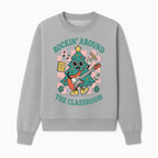 Rockin' Around the Classroom Christmas Tree Shirt | Fun Holiday T-Shirt for Teachers & Students | Music Theme Design - Sweatshirt 1758093363873.jpg