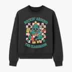 Rockin' Around the Classroom Christmas Tree Shirt | Fun Holiday T-Shirt for Teachers & Students | Music Theme Design - Sweatshirt 1758093364254.jpg