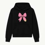 Pink Bow with Pencil Design, Cute Stationery Decor, Gift for Teachers, School Supplies, Arts and Crafts, Kawaii Aesthetic Accessories - Hoodie 1758093364295.jpg