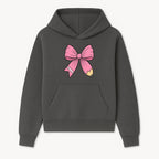 Pink Bow with Pencil Design, Cute Stationery Decor, Gift for Teachers, School Supplies, Arts and Crafts, Kawaii Aesthetic Accessories - Hoodie 1758093364475.jpg