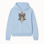 Checkered Bow and Pencil Wall Art Decor - Back to School Classroom Decoration, Cute Student Gift, Teacher Appreciation - Hoodie 1758093364539.jpg