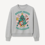 Rockin' Around the Classroom Christmas Tree Shirt | Fun Holiday T-Shirt for Teachers & Students | Music Theme Design - Sweatshirt 1758093364559.jpg