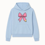Pink Bow with Pencil Design, Cute Stationery Decor, Gift for Teachers, School Supplies, Arts and Crafts, Kawaii Aesthetic Accessories - Hoodie 1758093364989.jpg