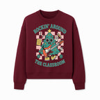 Rockin' Around the Classroom Christmas Tree Shirt | Fun Holiday T-Shirt for Teachers & Students | Music Theme Design - Sweatshirt 1758093365134.jpg
