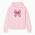 Pink Bow with Pencil Design, Cute Stationery Decor, Gift for Teachers, School Supplies, Arts and Crafts, Kawaii Aesthetic Accessories - Hoodie 1758093365158.jpg