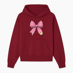 Pink Bow with Pencil Design, Cute Stationery Decor, Gift for Teachers, School Supplies, Arts and Crafts, Kawaii Aesthetic Accessories - Hoodie 1758093365326.jpg