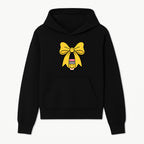 Yellow Bow and Pencil Graphic Art Print, Cute Back to School Decor, Creative Classroom Wall Art, Kids Room Decoration - Hoodie 1758093365331.jpg