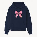 Pink Bow with Pencil Design, Cute Stationery Decor, Gift for Teachers, School Supplies, Arts and Crafts, Kawaii Aesthetic Accessories - Hoodie 1758093365503.jpg