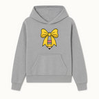Yellow Bow and Pencil Graphic Art Print, Cute Back to School Decor, Creative Classroom Wall Art, Kids Room Decoration - Hoodie 1758093365805.jpg