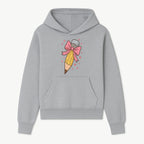 Cute Pencil with Pink Bow and Stars - Kawaii Art Print, Stationery Decor, Classroom Wall Art, Gift for Students or Teachers - Hoodie 1758093366284.jpg