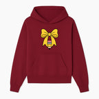 Yellow Bow and Pencil Graphic Art Print, Cute Back to School Decor, Creative Classroom Wall Art, Kids Room Decoration - Hoodie 1758093366356.jpg