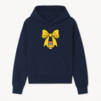 Yellow Bow and Pencil Graphic Art Print, Cute Back to School Decor, Creative Classroom Wall Art, Kids Room Decoration - Hoodie 1758093366524.jpg
