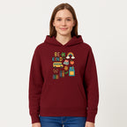 Be Kind Back to School Art Print with Rainbow, Flower, Bus, Crayons, Books, Apple - Classroom Decor for Kids - Hoodie 1758093366671.jpg