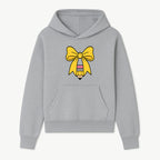 Yellow Bow and Pencil Graphic Art Print, Cute Back to School Decor, Creative Classroom Wall Art, Kids Room Decoration - Hoodie 1758093366881.jpg