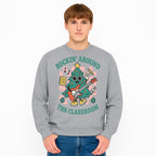Rockin' Around the Classroom Christmas Tree Shirt | Fun Holiday T-Shirt for Teachers & Students | Music Theme Design - Sweatshirt 1758093367000.jpg