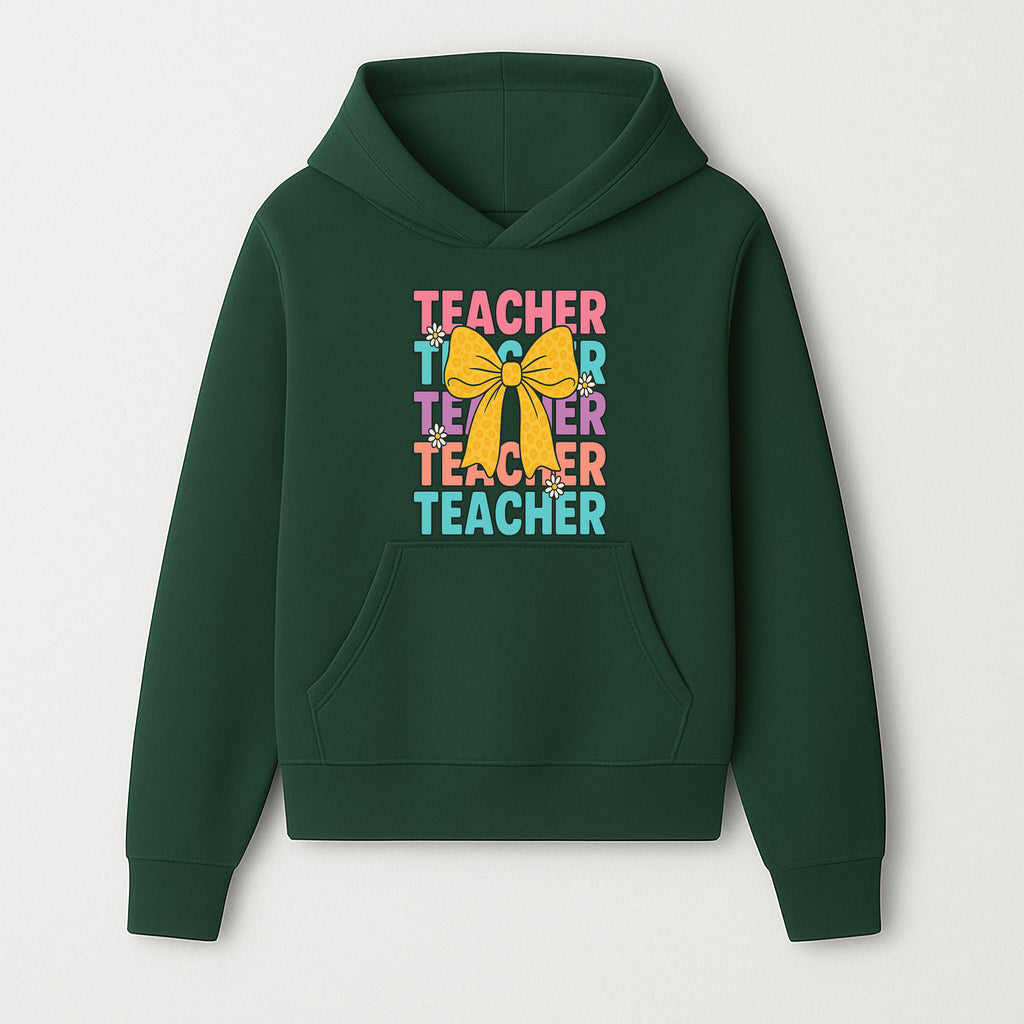 Teacher Appreciation Gift Tee with Cute Yellow Bow and Colorful Text Design - Perfect for Back to School or Holiday Gifts - Hoodie 1758093367000.jpg