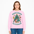Rockin' Around the Classroom Christmas Tree Shirt | Fun Holiday T-Shirt for Teachers & Students | Music Theme Design - Sweatshirt 1758093367159.jpg