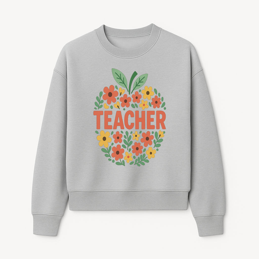 Floral Teacher Appreciation Wall Art Print, Cute Teacher Gift, Colorful Classroom Decor, Inspirational Teacher Sign, Spring Design - Sweatshirt 1758093369657.jpg