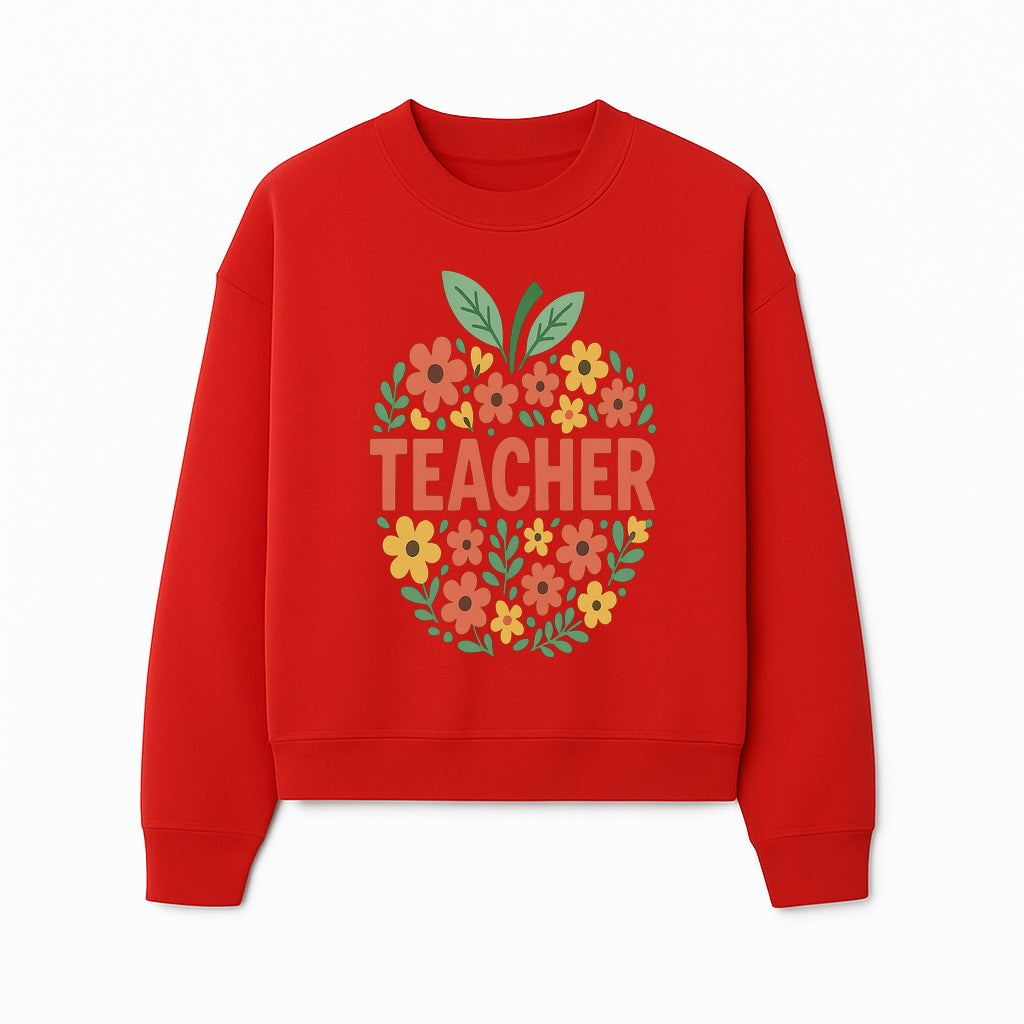 Floral Teacher Appreciation Wall Art Print, Cute Teacher Gift, Colorful Classroom Decor, Inspirational Teacher Sign, Spring Design - Sweatshirt 1758093370599.jpg