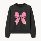 Pink Bow with Pencil Design, Cute Stationery Decor, Gift for Teachers, School Supplies, Arts and Crafts, Kawaii Aesthetic Accessories - Sweatshirt 1758093371712.jpg