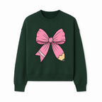 Pink Bow with Pencil Design, Cute Stationery Decor, Gift for Teachers, School Supplies, Arts and Crafts, Kawaii Aesthetic Accessories - Sweatshirt 1758093371863.jpg
