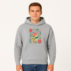Whimsical Book Stack with Coffee and Flowers Art Print - Cozy Reading Decor for Home or Office - Hoodie 1758093371985.jpg