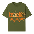 Fall Teacher Decor, Pumpkin Autumn Theme, Cute Teacher Gift, Seasonal Classroom Art, Educational Wall Decor, Cheerful Teacher Sign - T-shirt 1758093372694.jpg