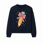 Cute Pencil with Pink Bow and Stars - Kawaii Art Print, Stationery Decor, Classroom Wall Art, Gift for Students or Teachers - Sweatshirt 1758093372953.jpg