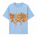 Fall Teacher Decor, Pumpkin Autumn Theme, Cute Teacher Gift, Seasonal Classroom Art, Educational Wall Decor, Cheerful Teacher Sign - T-shirt 1758093373034.jpg
