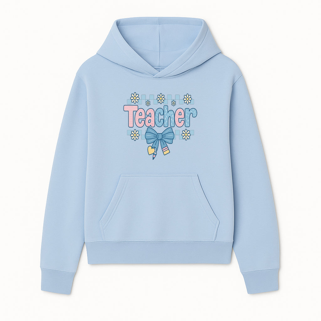 Teacher Appreciation Decor with Colorful Bow and Flowers - Perfect Gift for Educators and Classroom Decorations - Hoodie 1758093373294.jpg