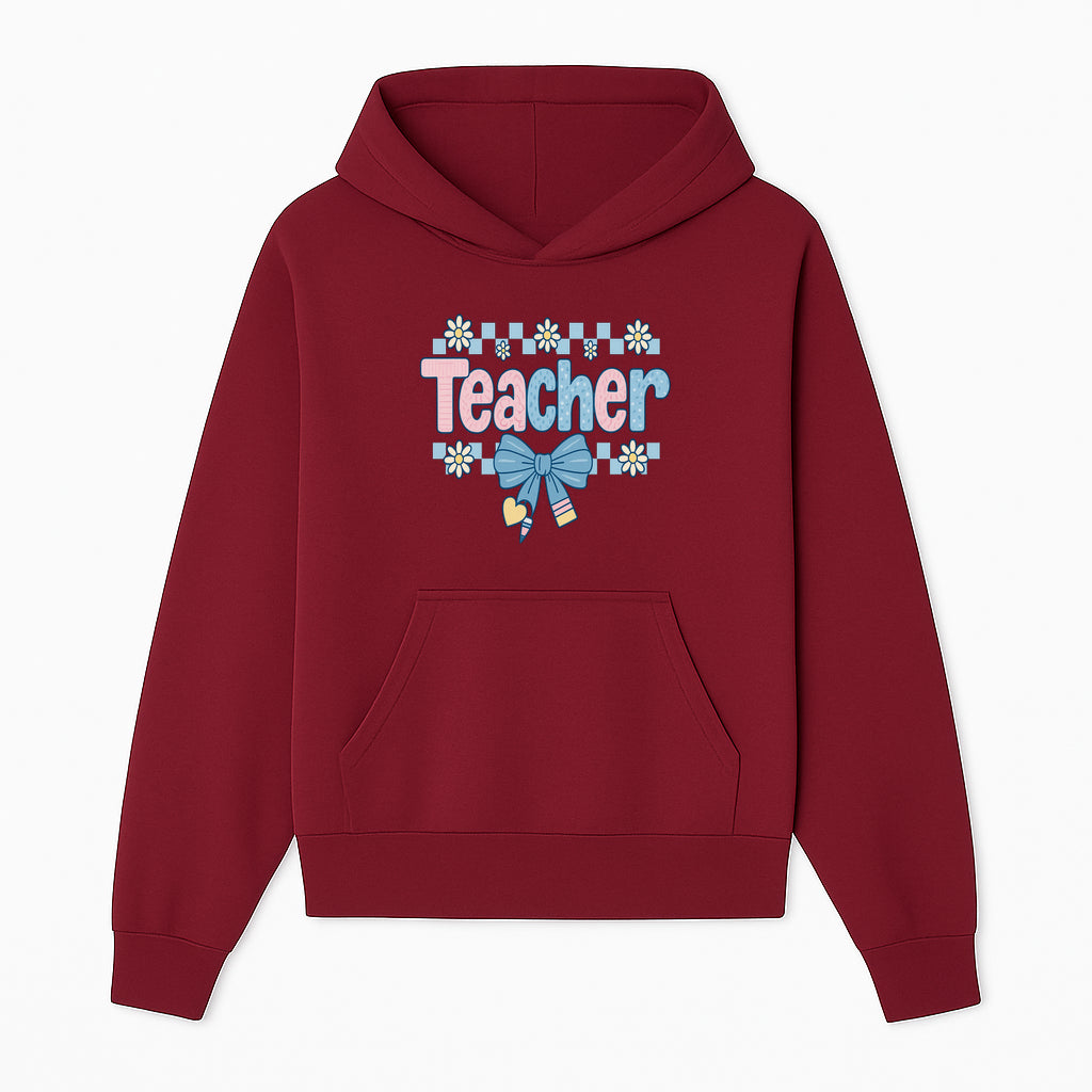 Teacher Appreciation Decor with Colorful Bow and Flowers - Perfect Gift for Educators and Classroom Decorations - Hoodie 1758093373658.jpg