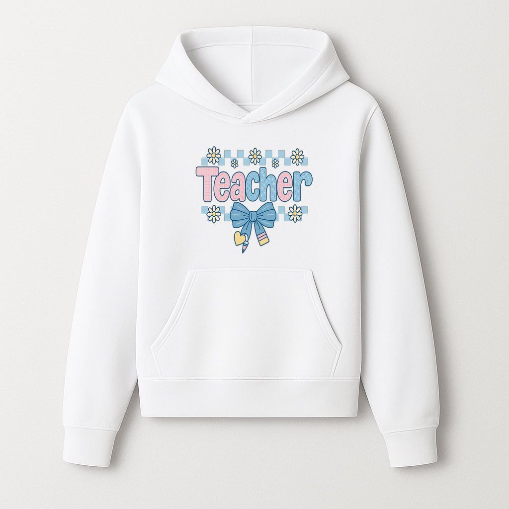 Teacher Appreciation Decor with Colorful Bow and Flowers - Perfect Gift for Educators and Classroom Decorations - Hoodie 1758093374458.jpg