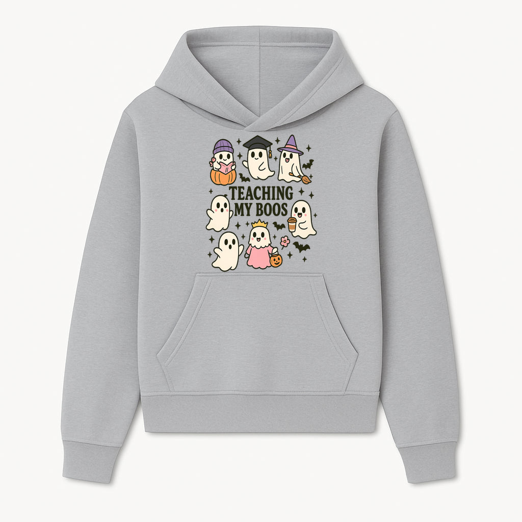 Teaching My Boos Ghosts Halloween Graphic T-Shirt | Cute Cartoon Spirits, Spooky Fun, Halloween Apparel for Kids & Adults - Hoodie 1758093374819.jpg