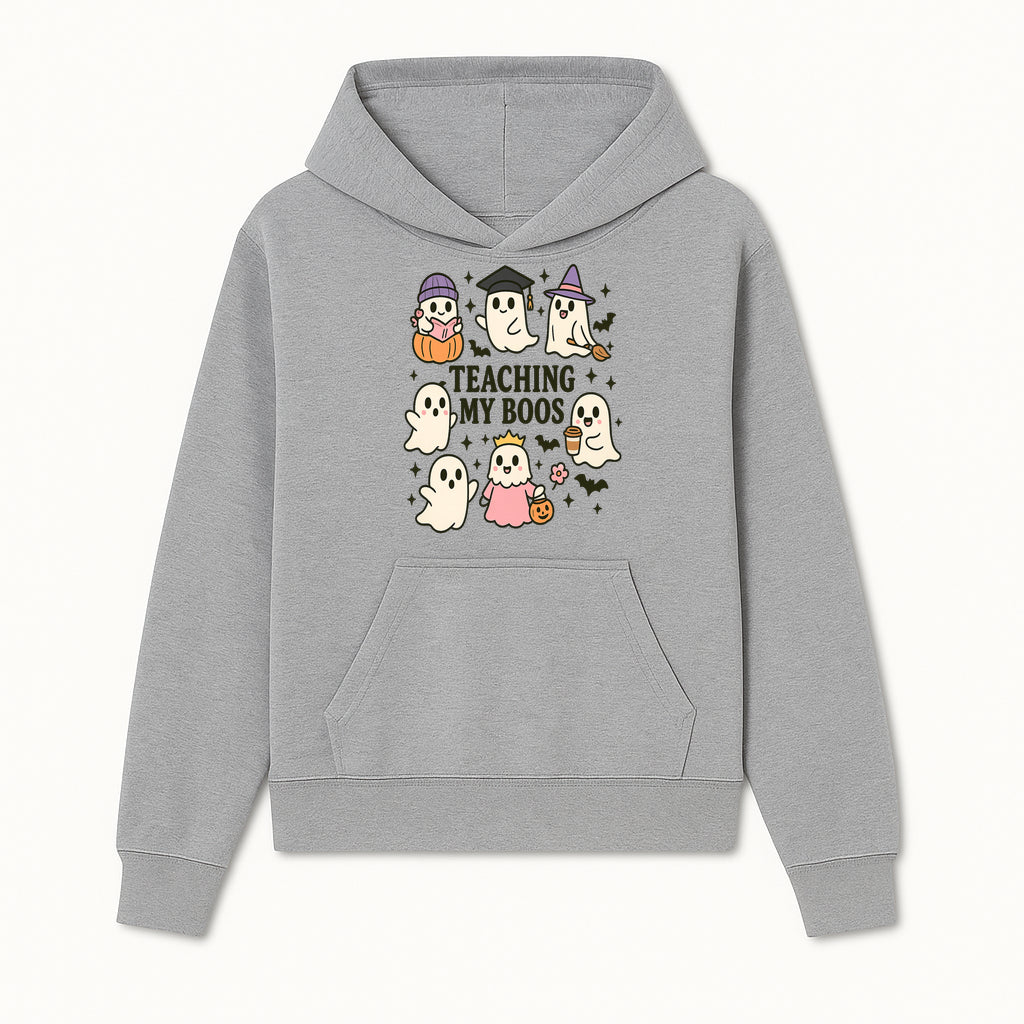 Teaching My Boos Ghosts Halloween Graphic T-Shirt | Cute Cartoon Spirits, Spooky Fun, Halloween Apparel for Kids & Adults - Hoodie 1758093375516.jpg