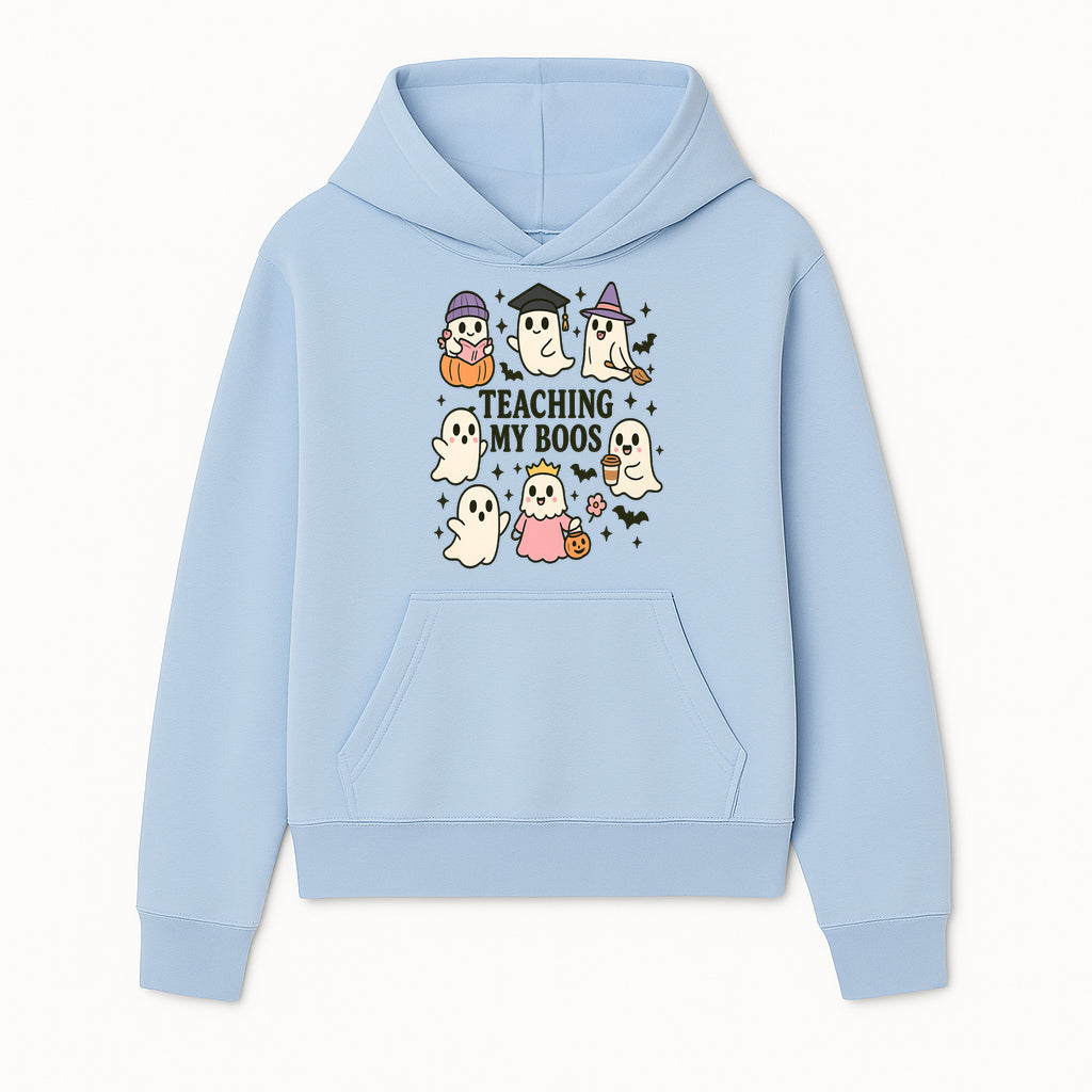 Teaching My Boos Ghosts Halloween Graphic T-Shirt | Cute Cartoon Spirits, Spooky Fun, Halloween Apparel for Kids & Adults - Hoodie 1758093375707.jpg