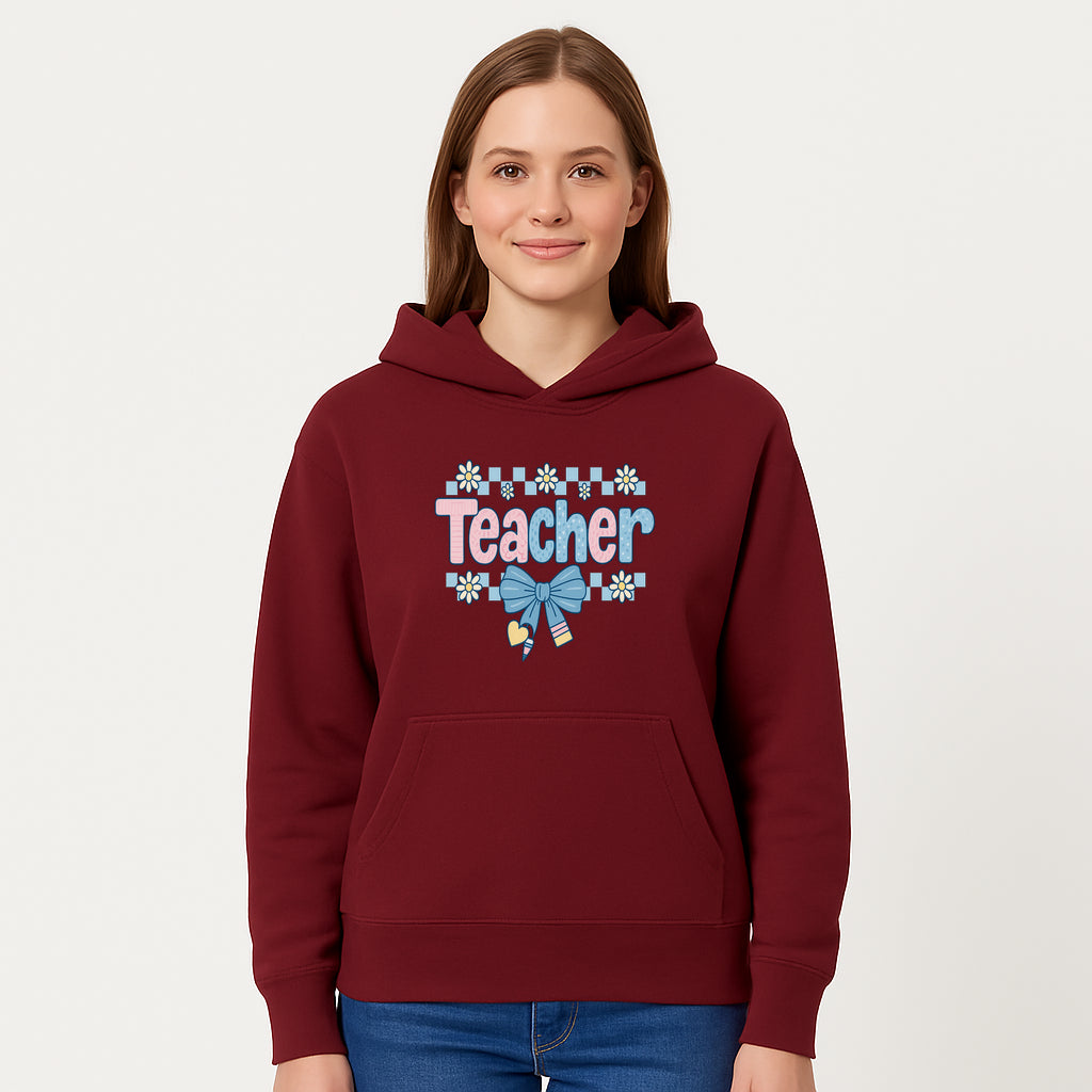 Teacher Appreciation Decor with Colorful Bow and Flowers - Perfect Gift for Educators and Classroom Decorations - Hoodie 1758093375951.jpg