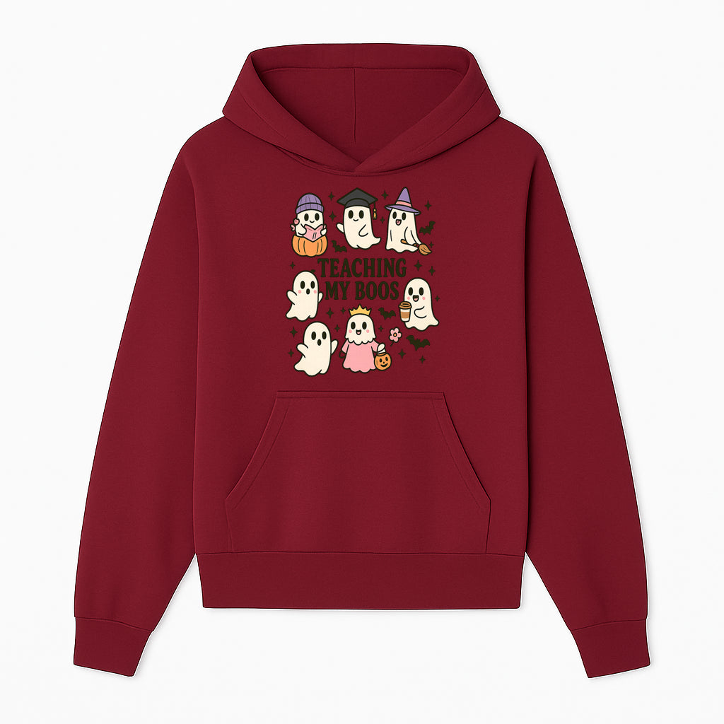 Teaching My Boos Ghosts Halloween Graphic T-Shirt | Cute Cartoon Spirits, Spooky Fun, Halloween Apparel for Kids & Adults - Hoodie 1758093376144.jpg